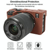 For Sony ILCE-7CM2 / A7C II / A7CR Glossy Soft Silicone Protective Case(Coffee)
