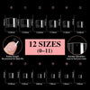 600pcs /Box Ultra Short False Nail Tips Extension Clear No Scratch Traceless Frosted Manicure Salon, Style: Shape 04