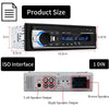 JSD-520 Car Stereo Radio MP3 Audio Player Support Bluetooth Hand-free Calling / FM / USB / SD, EU Plug Version