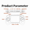 ANBERNIC RG ARC-S Handheld Game Console 4-Inch IPS Screen Linux System Portable Video Arcade 256G(Transparent Black)