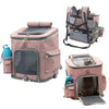 LDLC QS-002-L Foldable And Breathable Portable Pet Backpack(Light Pink)