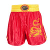 ZhuoAo Muay Thai/Boxing/Sanshou/Fighting Shorts for Men and Women, Size:XXL(Embroidered Dragon Red)