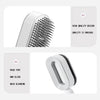 Self Cleaning Hair Brush Air Cushion Massage Comb For Women(White)