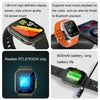 A70 1.96 Inch Health Monitoring Multifunctional IP68 Waterproof Bluetooth Call Smart Watch(Black Steel)