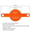 Oven Accessories Bread Dough Transfer Baking Mat Long Handle Extraction Mat(Orange)