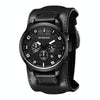 Ochstin 7236 Multifunctional Business Leather Wrist Wrist Waterproof Quartz Watch(Black+Black)