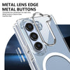 For Samsung Galaxy Z Fold5 lce Folding Series MagSafe Integrated Clear PC Phone Case(Silver)