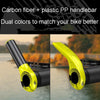 ENLEE E-45616 1pair Bicycle Handlebar Covers Cow Sheeps Horn Grips Joystick Sleeve Accessories(Fluorescent Yellow)