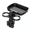 B05 Car Drink Water Cup Holder 360 Degree Rotating Dinner Plate(Black)