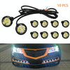 10 PCS 23mm 12LEDs SMD-4014 DC9-80V Motorcycle Eagle Eye Light(White Light)