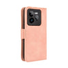For Realme GT 7 Pro 5G Skin Feel Calf Texture Card Slots Leather Phone Case(Pink)