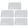 5pcs DIY Crystal Epoxy Earrings Silicone Mold Pendant Jewelry Mold, Spec: Cat Claw