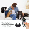 Tsattine T11 Dog Training Device Anti-Bark Waterproof Pet Training Collar, One to One (Black White)