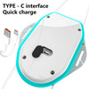 USB Rechargeable Running Light Strap Chest Light(Blue)