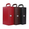 Wine Gift Box Double Stick with Tools Wine Gift Box Leather Box(Red)