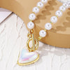 N2210-7 Pearl Chain Love Ladies Temperament Necklace Collarbone Chain