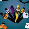 Halloween Pop Ring Bracelet Ghost Festival Gift Party Decorations(Spider Web Bat)