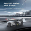 GPS HUD Head-Up Display Speedometer, Overspeed Alarm, USB Powered (Blue/White)