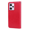 For Xiaomi Redmi Note 12 Pro 5G Global Rose Embossed Flip PU Leather Phone Case(Red)