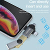 Yesido GS15 3 in 1 USB to USB-C / Type C + Micro USB + 8 Pin OTG Adapter(Black)