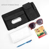Car Sheepskin Leather Sun Visor Storage Clip (Grey)