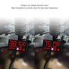 Compact LED Digital Display Time Voltmeter, Specification: 2 in 1 Temperature Red
