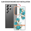 For Samsung Galaxy S25 Ultra 5G Flowers and Plants Series IMD TPU Phone Case(Blue Rose)