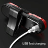Bicycle USB Rechargeable Taillight LED Tail Lamp (Blue Light)