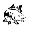 20 PCS Carp Fish Shape Window Car Sticker Reflective Car Styling Decoration(Black)