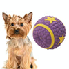 Squeaky Latex Dog Toy Ball - Durable & Fun for Gentle Chewers
