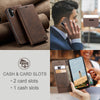 For Samsung Galaxy A56 CaseMe 013 Multifunctional Horizontal Flip Leather Phone Case(Coffee)