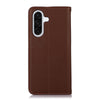 For Samsung Galaxy A56 5G KHAZNEH Nappa Top Layer Cowhide Leather Phone Case(Brown)