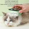 Pet Shower Brush with Shampoo Dispenser, Purple - Cat & Dog Massage