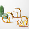 Acrylic Home Decor Wedding Digital Dinning Table Number Plate Seat Sign DIY Mirror Table Setting, Number: 1
