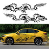 2 PCS/Set D-418 Dragon Totem Tribe Pattern Car Modified Decorative Sticker(Yellow)