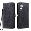 For Samsung Galaxy A36 Skin Feel Totem Embossed Leather Phone Case(Black)