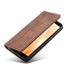 For Sharp Aquos Sense 3 Magnetic Dual-fold Leather Phone Case(Coffee)