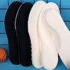 1 Pair 085 Sports Insoles Men And Women Breathable Sweat-Absorbent Deodorant Silicone Thickened Shock-Absorbing Insole, Size: 40(White Bottom Black Surface)