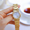 BS Bee Sister  FA1481 Flower Embellished Ladies Alloy Watch Wrist Watches(Silver)