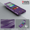 For Samsung Galaxy S24 FE 5G Vertical Flip Card Bag Holder Leather Phone Case(Purple)