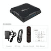 X96 max+ 4K Smart TV Box, Android 9.0, Amlogic S905X3 Quad-Core Cortex-A55,4GB+64GB, Support LAN, AV, 2.4G/5G WiFi, USBx2,TF Card, EU Plug