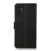 For Samsung Galaxy A26 5G KHAZNEH Side-Magnetic Litchi Genuine Leather RFID Phone Case(Black)