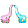 2 PCS Dinosaur Modeling Aluminum Foil Balloon Children Birthday Decoration Party Supplies Toy, Size:Large, Style:Raptor