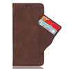 For Asus ROG Phone 8 Pro Skin Feel Calf Texture Card Slots Leather Phone Case(Brown)