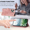 For iPhone 13 Pro Max Tulips Embossed Leather Phone Case with Lanyard(Pink)