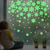 1set Christmas Luminous Fluorescent Snowflake Decoration Sticker,Style: BQ028 Enhanced  Static Electricity