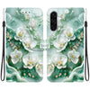For Samsung Galaxy A26 5G Crystal Texture Colored Drawing Leather Phone Case(Jade Flowers)