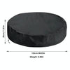 Foldable Round Sunscreen Dustproof Swimming Pool Cover, Specification: Black+Silver 122x30cm