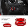 For Jeep Wrangler 2018-2021 4 in 1 Car Air Conditioner Switch Headlight Button Knob Cover Trim(Red)