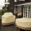 Oxford Cloth Waterproof Dustproof Barbecue Cover With Sundry Bag, Size: 190x71x117cm(Beige)